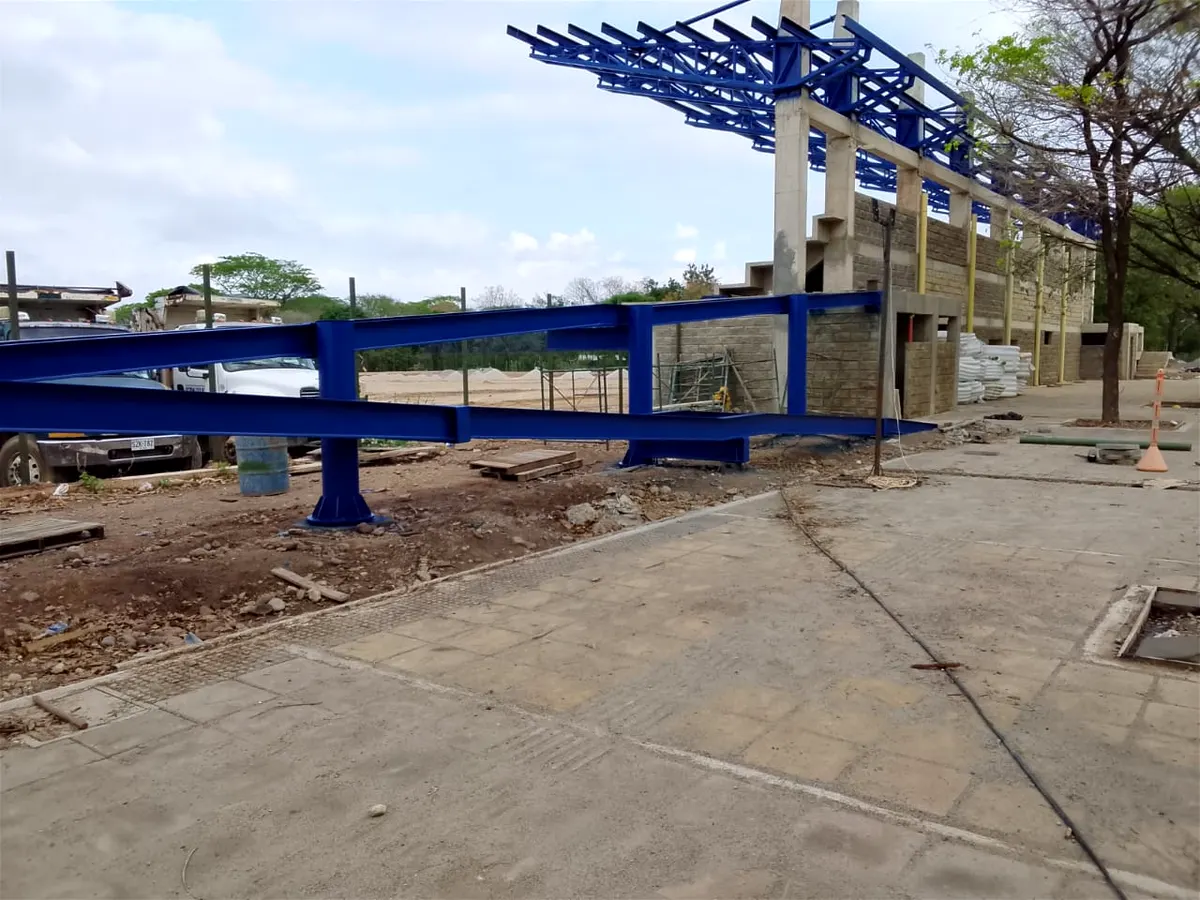 Estructura metálica para gradas